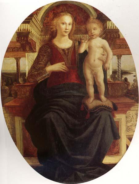 Pollaiuolo, Jacopo Madonna and Child Sweden oil painting art